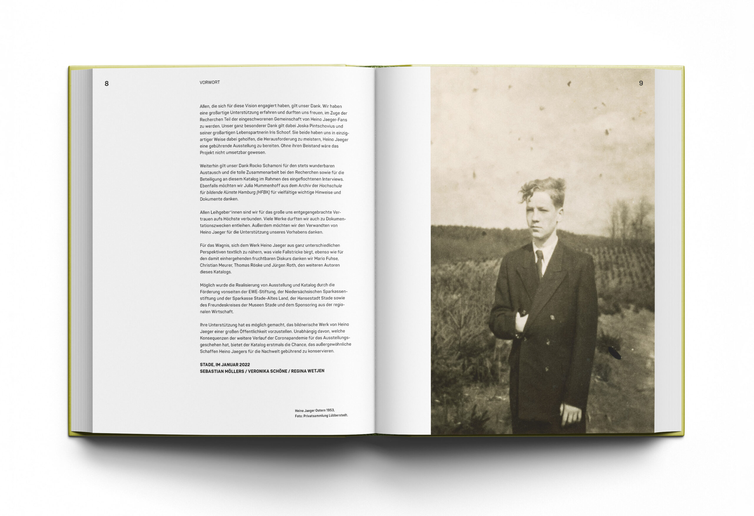 Gestaltung Katalog zur Ausstellung Heino Jäger – Retro|per|spek|tive, Kunsthaus Stade