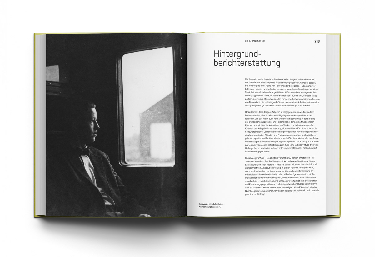 Katalog zur Ausstellung Heino Jäger – Layout Kunsthaus Stade
