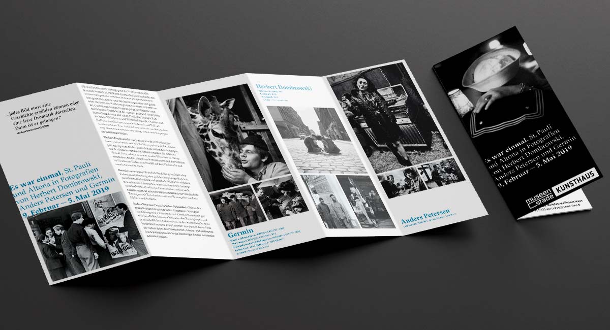 Es war einmal St. Pauli Faltblatt Gestaltung