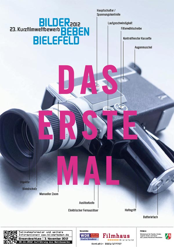 Plakat Filmhaus Bielefeld, Gestaltung 'Arndt und Seelig Kommunikationsdesign