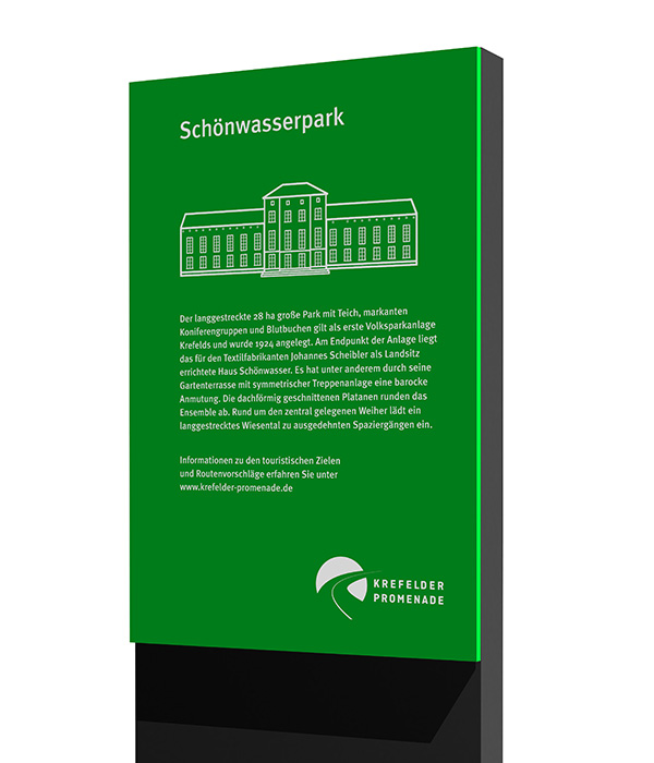 Informationssystem zur Krefelder Promenade