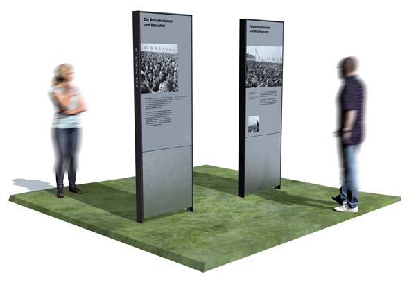 Infotafel auf dem Geländes des Dokumentation- und Lernort Bückeberg