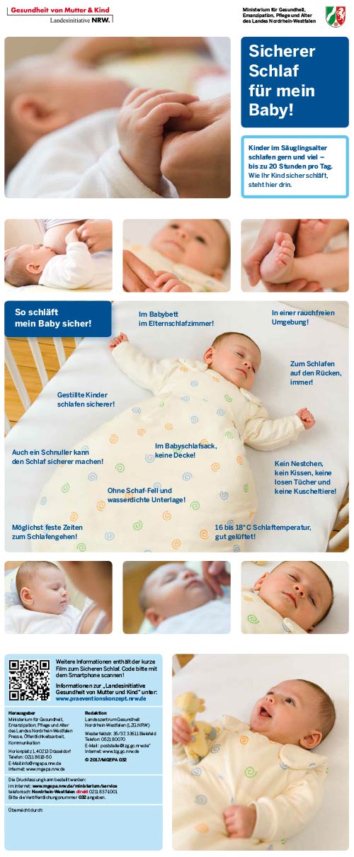 Baby Layout Faltblatt