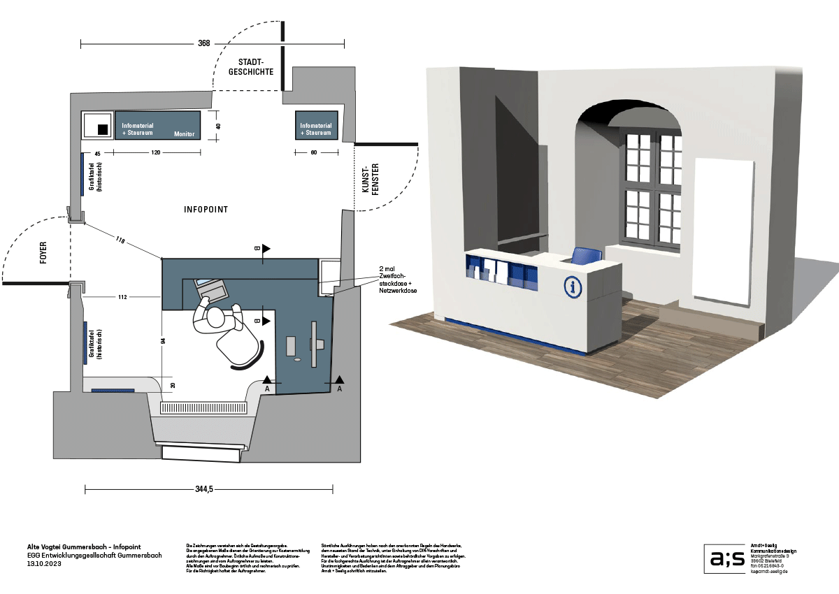Planzeichnung Infopoint