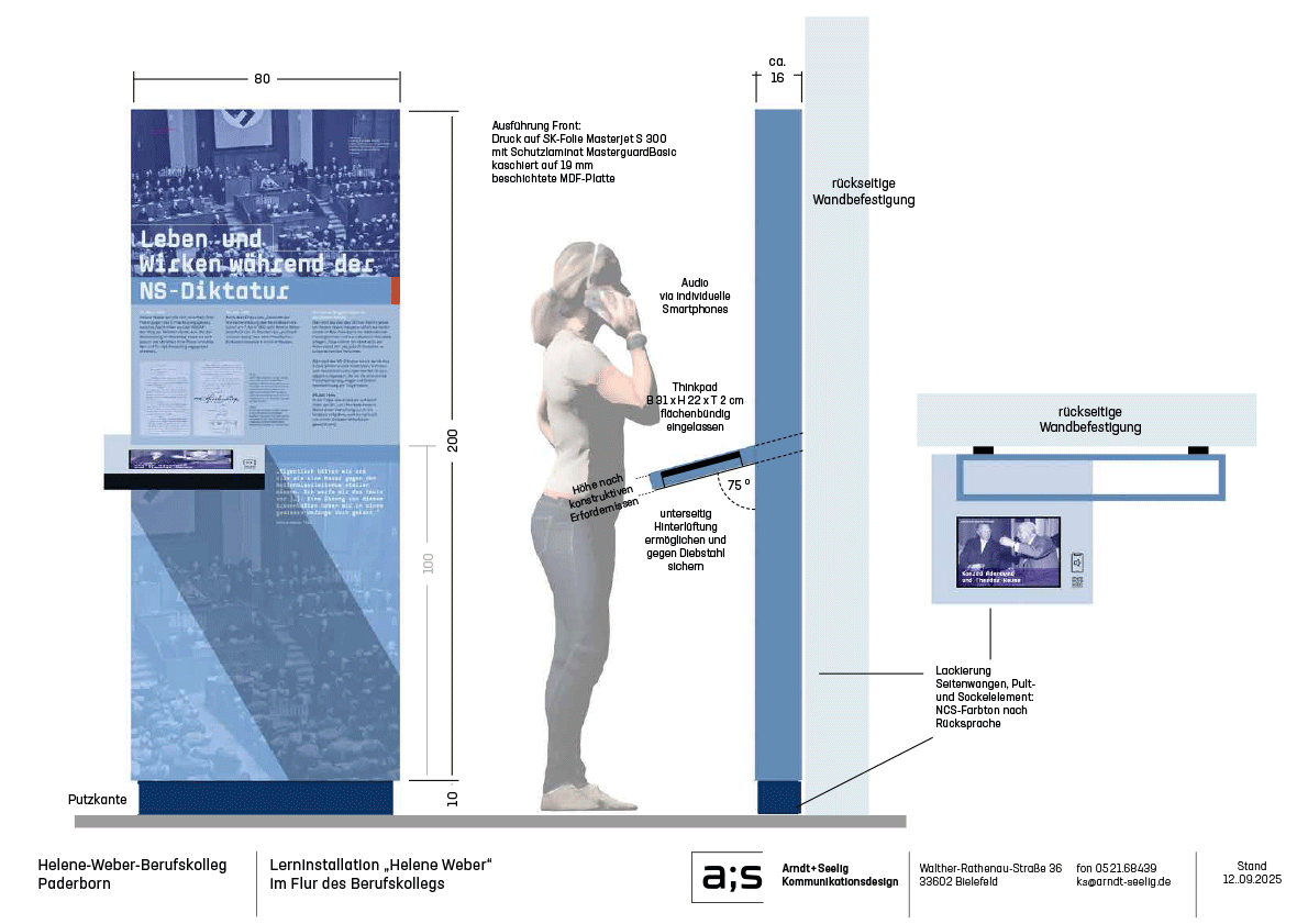 Werkzeichnung interaktive Lernstation
