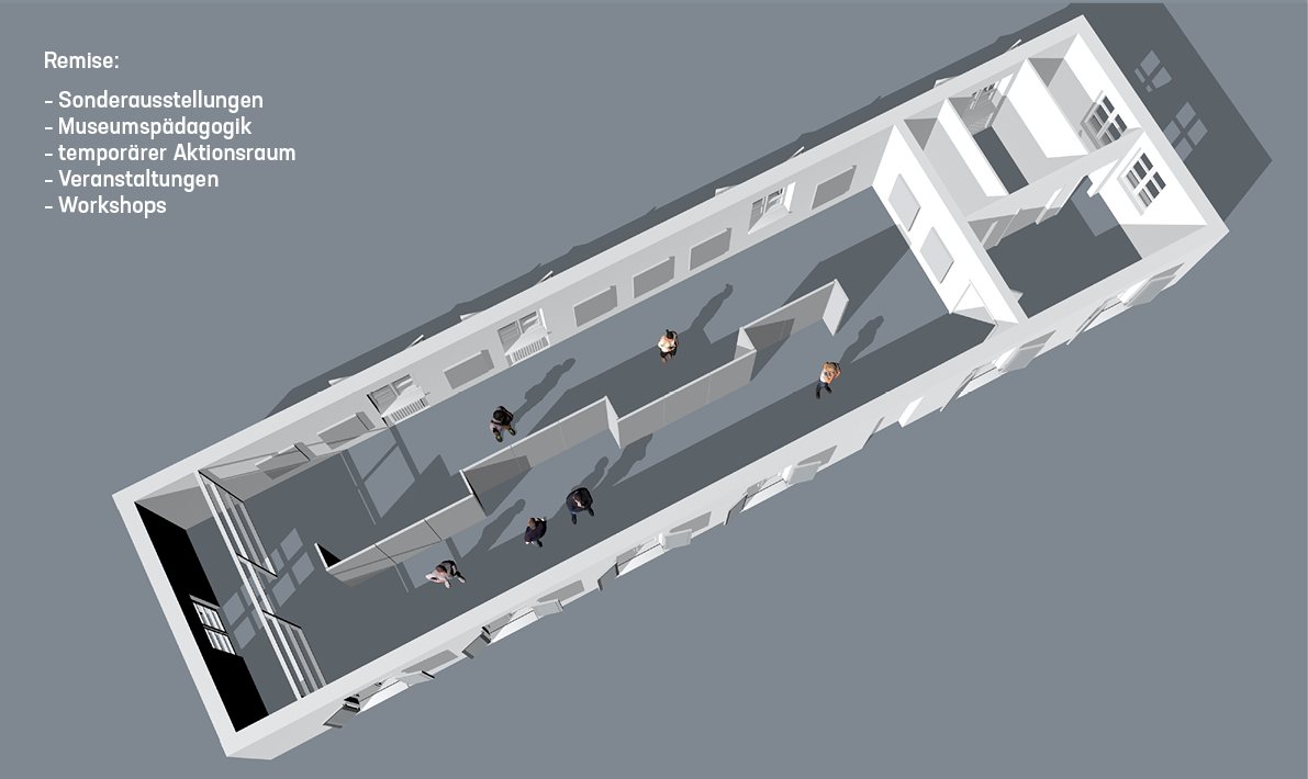 Entwurfsrendering von oben