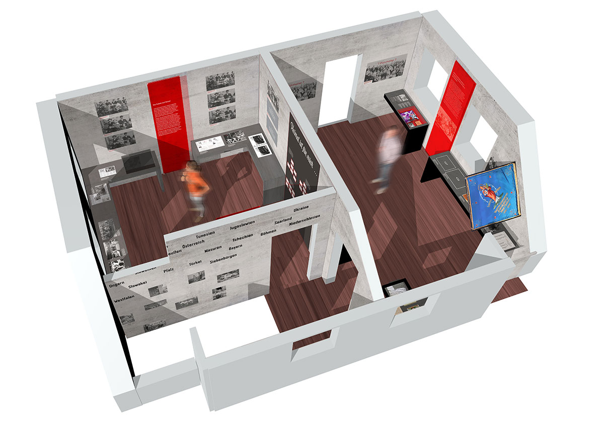 Haus des Bergmanns Entwurf Obergeschoss