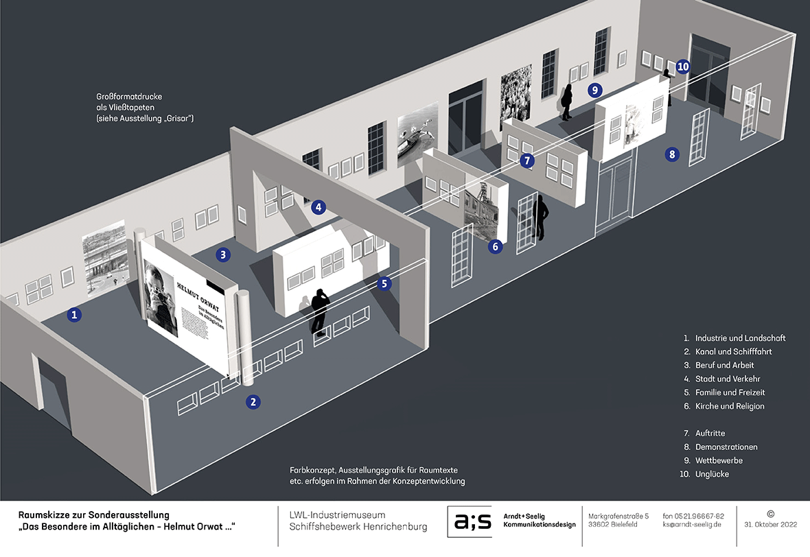 Rendering der Ausstellungsräume